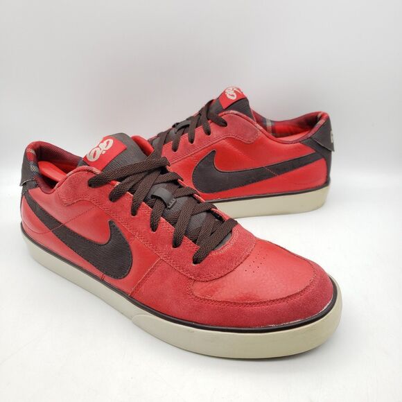 NIKE Mavrk 6.0 Low Men's 12 Skateboarding Shoes 313067-602 Red Brown 2010 - Picture 2 of 10